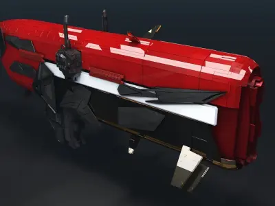 Space cargo ship 3D model buy