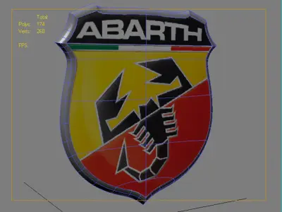 Abarth emblem Free 3D model