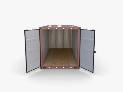 20ft Shipping Container ZIM 3D model