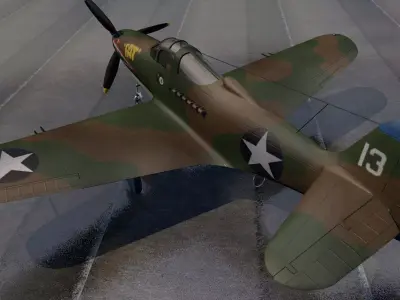 Bell P-39Q Airacobra 3D model