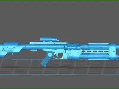 E-22 BLASTER SHORE TROOPER ROGUE ONE STAR WARS ANDOR 3D model