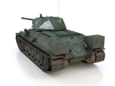 T-34-76 - Model 1942 - Soviet medium tank - 57 Army 3D model