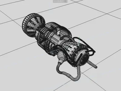 engine jet 3D model