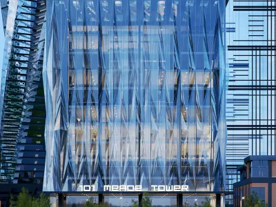 Corona - C4D Scene Files - 101 MEADE TOWER Exterior 3D model