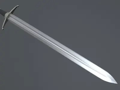 High Poly Sword Model 3D model
