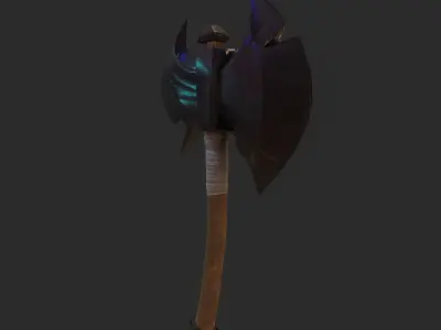 Game Ready Stylized Axe Free low-poly 3D model