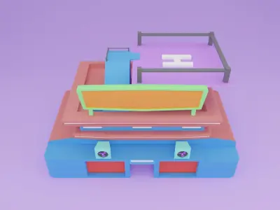 Cartoon Helper Pack Low-poly 3D model