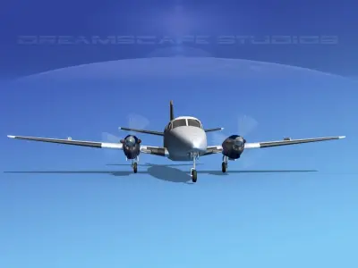 Beechcraft B99 Inter Island Charter 3D model