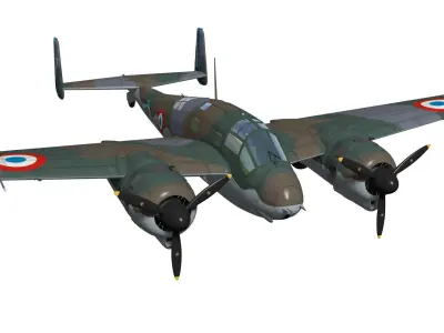 Breguet 690 3D model
