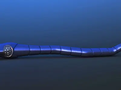 Futuristic Probe Droid Snake 3D model