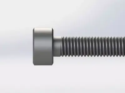 M8X30 mm Socket Head Screw Free 3D model