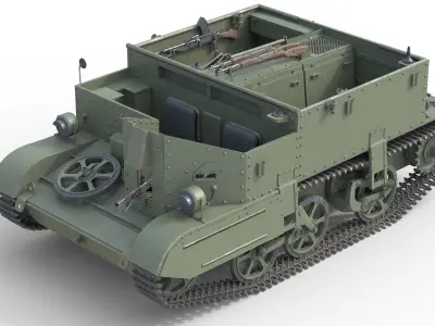 Bren Gun Carrier   Low-poly 3D model