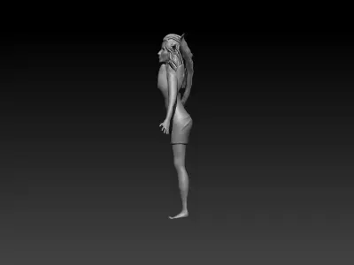 Jungle Elf Free 3D model