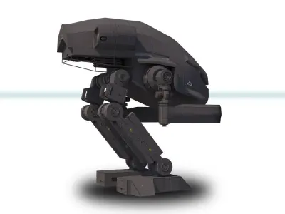 Mech 1 Low Poly 3DS MAX 2011 Low-poly 3D model