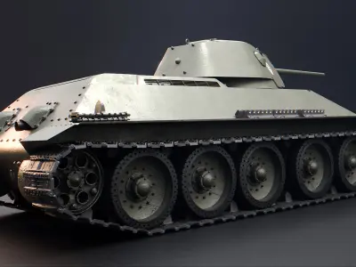 T-34 - WW2 Soviet Medium Tank 3D model