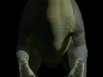 Rigged Deinonychus Low-poly 3D model