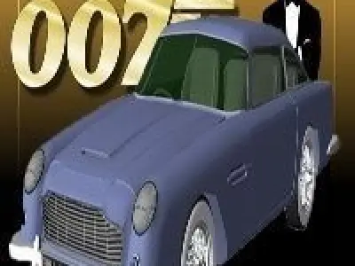 Aston Martin DB5 Low-poly 3D model