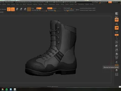 MERCENARY BOOTS 3D model