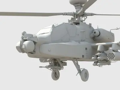 Ah64 Longbow Apache helicopter 3D model
