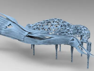 Hybrid base design Exterior Ship 2 3D model