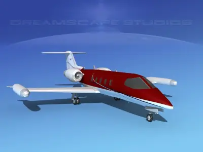 Gates Learjet 35 V03 3D model