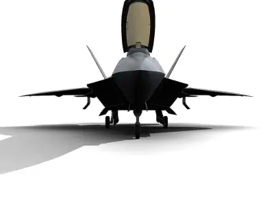 F 22 Raptor Low-poly 3D model