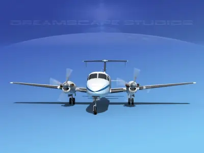 Beechcraft B1900C V02 3D model