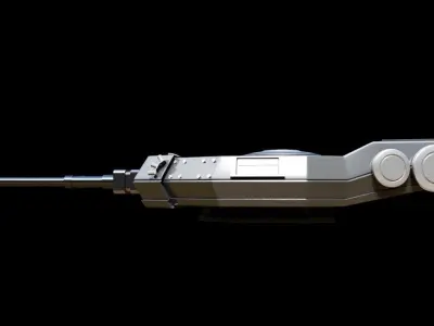 modern tank turret 3d model 3D model