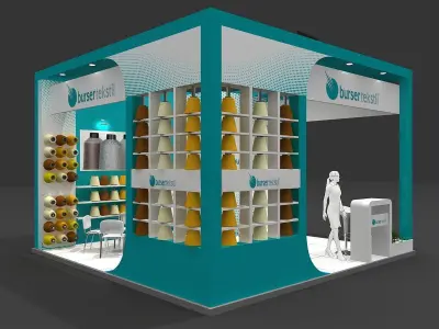Exhibition Stand - ST0064 3D model