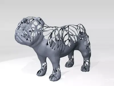 Bulldog Dust Voronoi 3D model