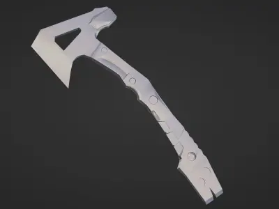 Tactical axe Low-poly 3D model order
