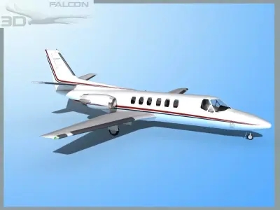 Falcon3D Citation V C560 F12 3D model