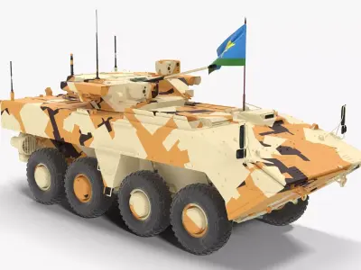 VPK-7829 Bumerang Desert Clean Low-poly 3D model