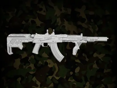 Commando Gun Collection for Action Figures 3D print model