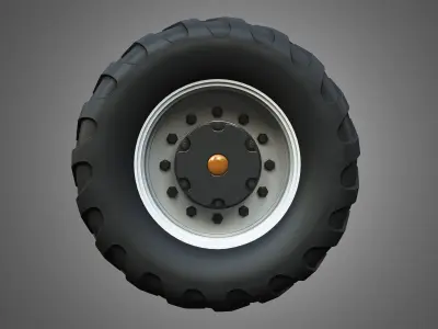 Farm Machine Tire 3D model