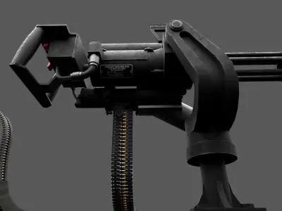 MINIGUN Air Force M134 Low-poly 3D model