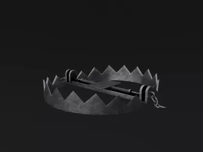 Latch Low-poly 3D model