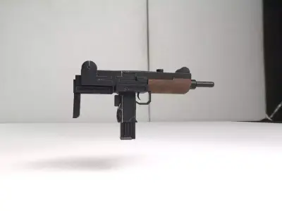 Mid detailed UZI Free 3D model