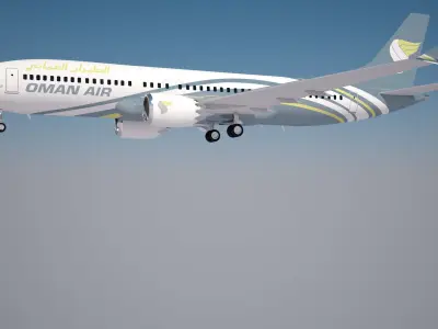Oman Air Boeing 737 max 8 3D model