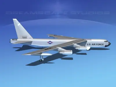 Boeing B-52C Stratofortress V01 3D model