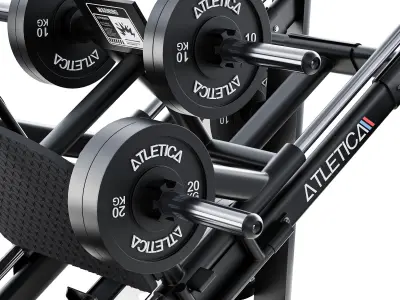 HyperLeg Beinpresse Fitnessstudio-Qualitat 3D model