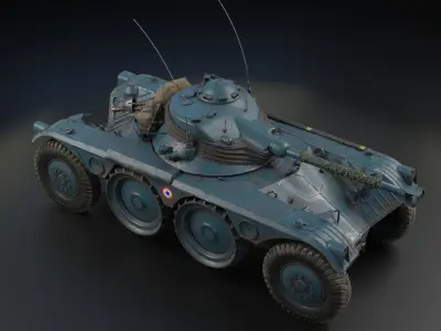 Panhard EBR 90 PBR Model 3D model