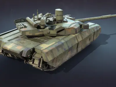 T-84 Oplot-M Low-Poly Low-poly 3D model
