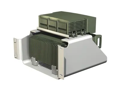 VHF Military radio station 3D model