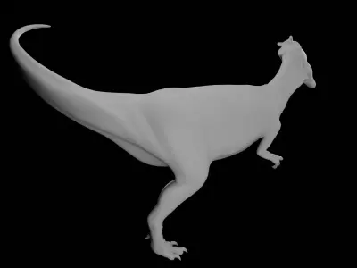Allosaurus Base Mesh Clean Topology  Ready To Rig 3D model
