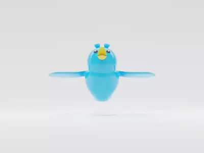 Twitter Bird 3D model