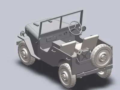 Jeep 1944 Free 3D model