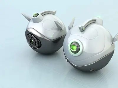 scifi sphere 3D model