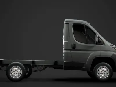 Citroen Jumper Relay Chassis Truck Single Cab 3000WB 2014 3D model