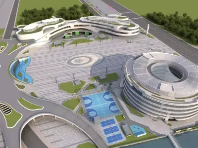 Commercial Complex 2 3D model